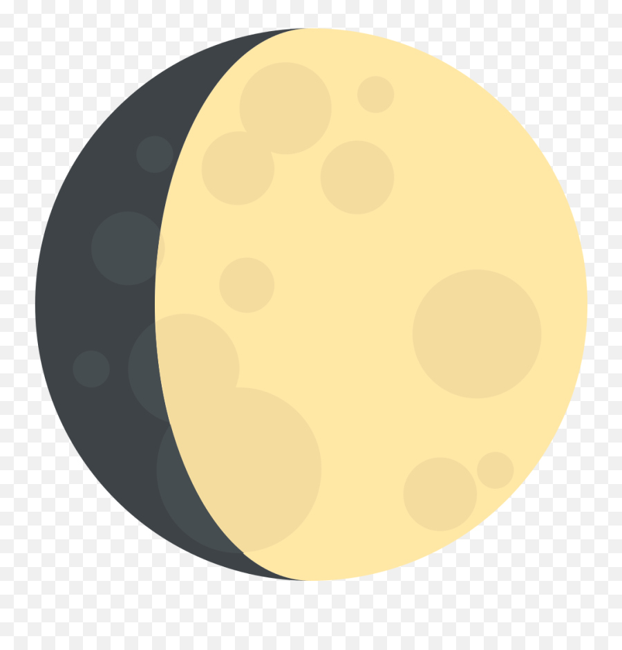 Emojione 1f314 - Waxing Gibbous Moon Cartoon Emoji,Moon Emoji