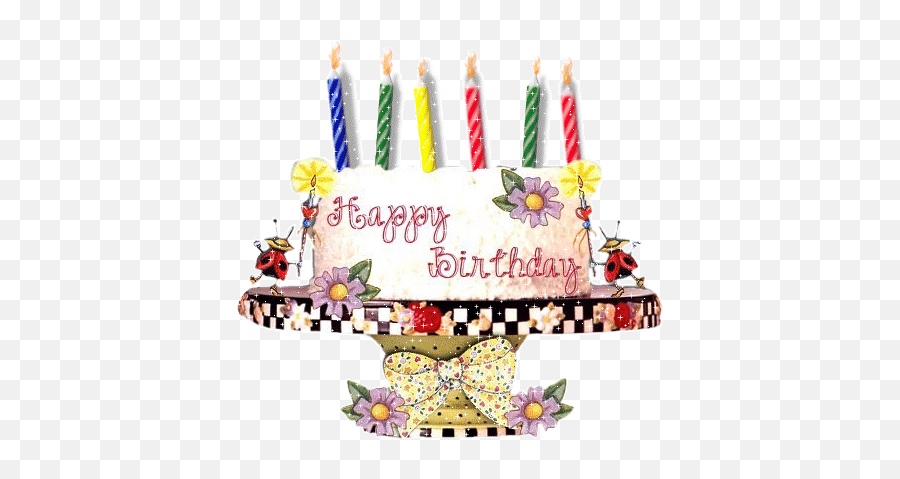 Happy Birthday Graphics - Happy Birthday Kat Gif Emoji,Birthday Emoticons For Facebook
