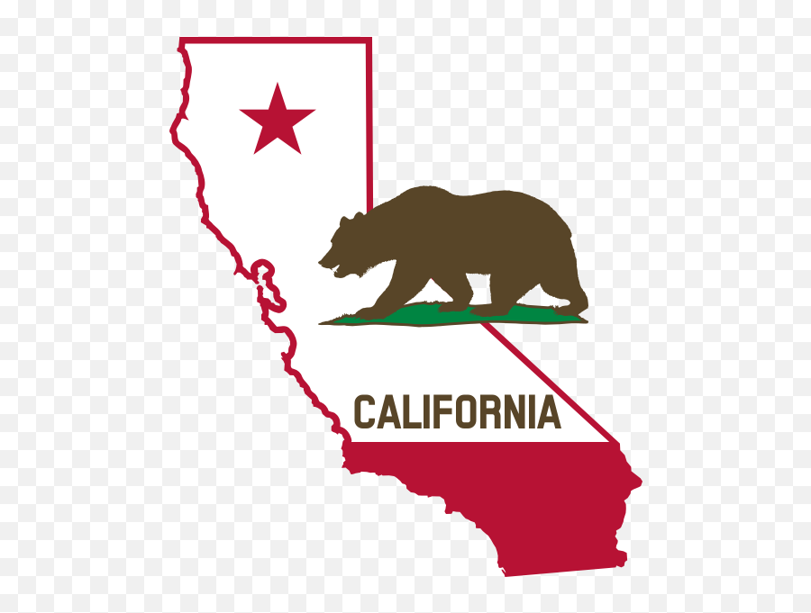 California Outline And Flag Solid - California Clipart Emoji,Cuban Flag Emoji