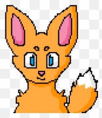 Poof - Blank Fox Pixel Art Emoji,Six Eye Ear Nose Emoji