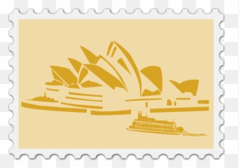 Australian Stamp Image - Sydney Opera House Vector Png Emoji