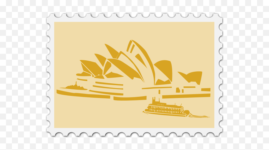 Australian Stamp Image - Sydney Opera House Vector Png Emoji,London England Flag Emoji
