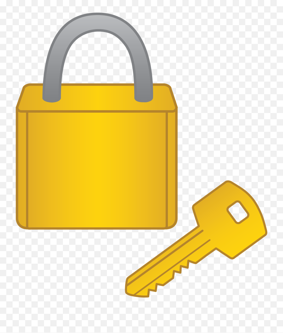 Key And Lock Clipart - Lock Clip Art Emoji,Lock Emoji