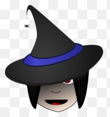 Witch Head Halloween - Vector Graphics Emoji,Witch Hat Emoji