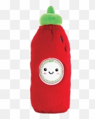 Hot Sauce Furry Pillow - Plush Emoji,Red Emoji Pillow