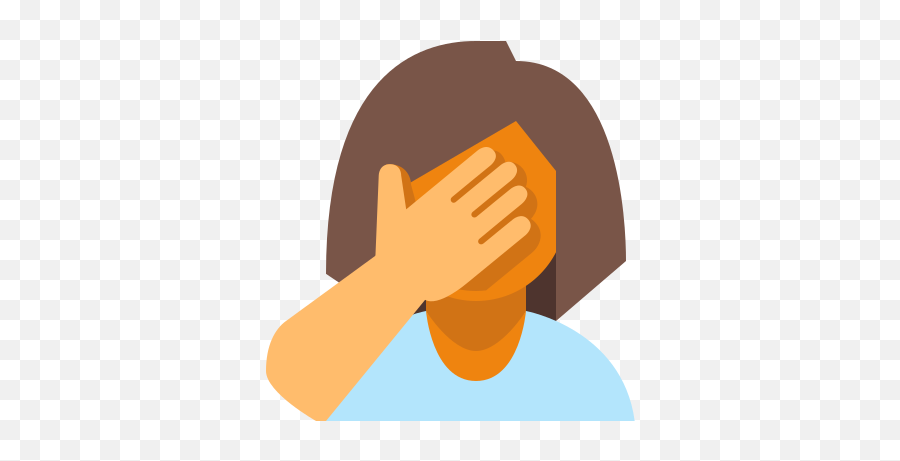 Female Facepalm Icon - Free Download Png And Vector Illustration Emoji,Facepalm Emoji Png