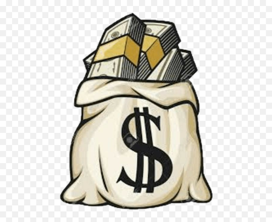 Moneymoneymoney Moneybags Dollarbills Paper Rich - Drawings Of Money Bags Emoji,Money Bags Emoji