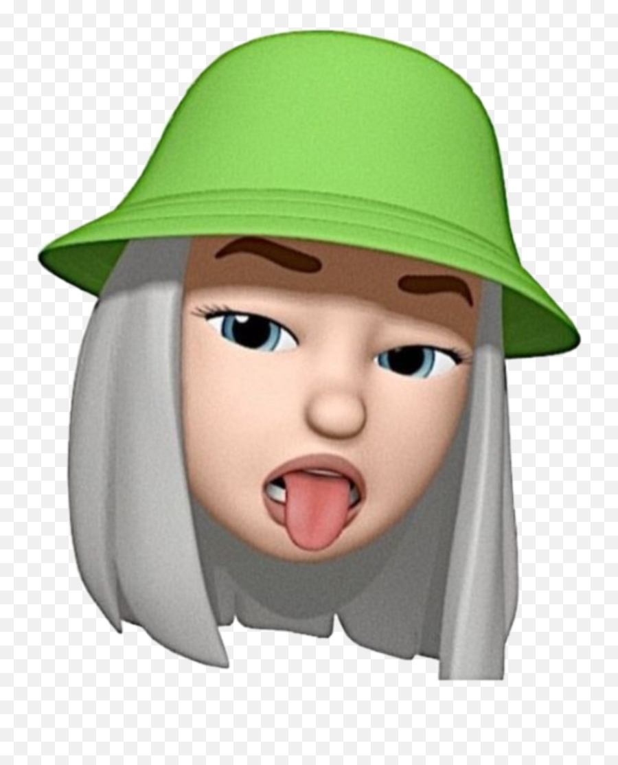 Moodboard Billieeilish Billie Eilish - Memoji Girl With Cap,\m/ Emoji