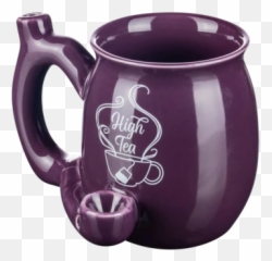 Elegant Smokable Tea Cup - Ceramic Emoji,Sip Tea Emoji