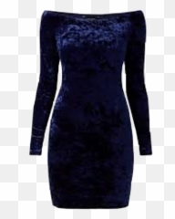 Velvet Dress Dresses Clothes Clothing - Little Black Emoji
