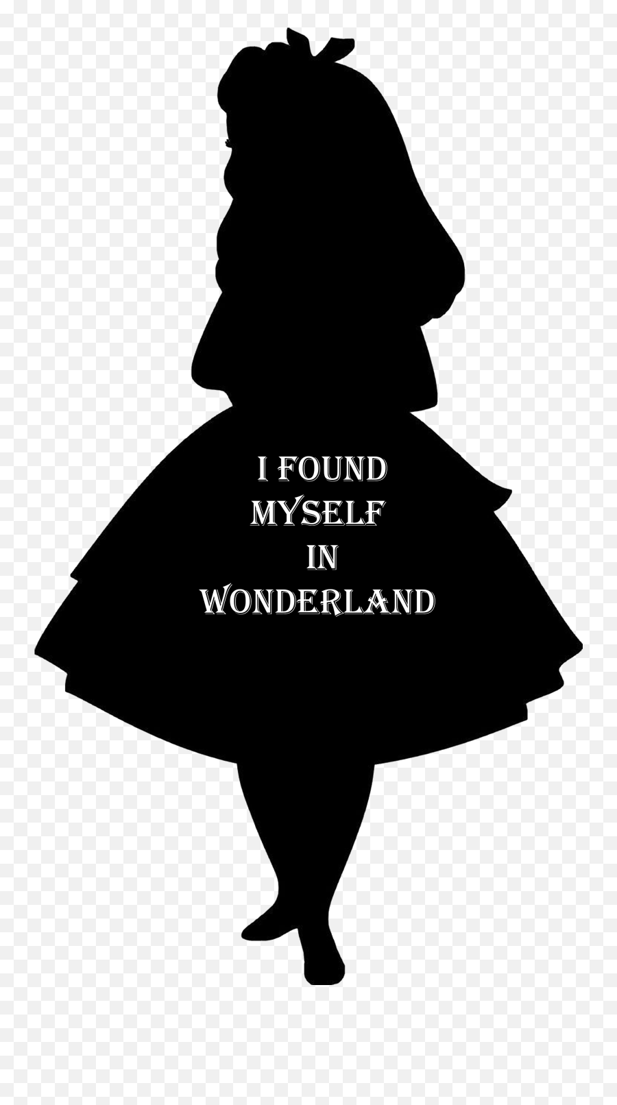 I Have A Huge Obsession With Alice In Wonderland Disney - Silhouette Of Alice In Wonderland Emoji,White Rabbit Emoji