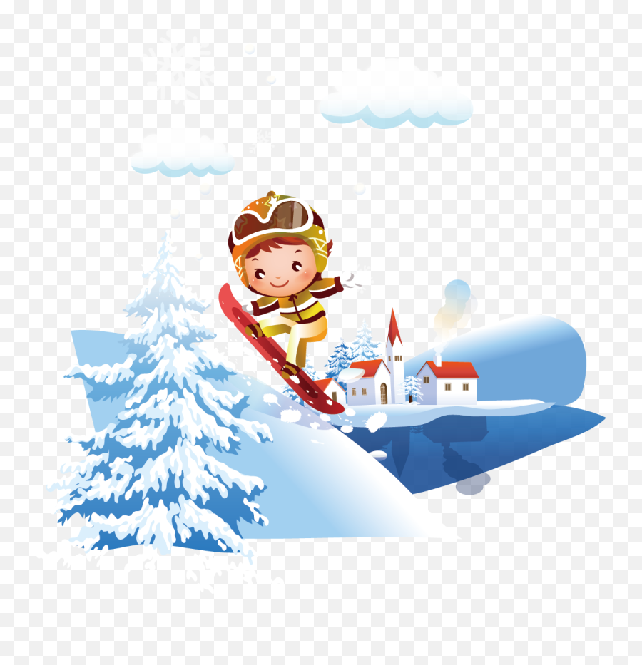 Skis Clipart Snowman Skiing Skis Snowman Skiing Transparent - Ski In Snow Cartoon Emoji,Skiing Emoji