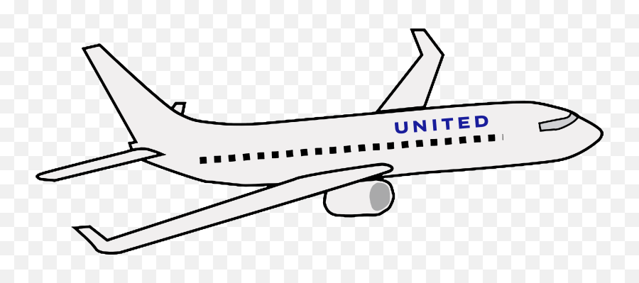 United Plane Clipart - Cute Airplane Png Emoji,Plane Flag One Emoji