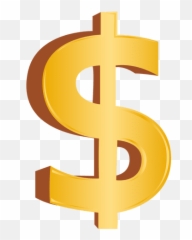 Dollar Sign PNG Logo Gold Black - Dolar Vector Png Emoji