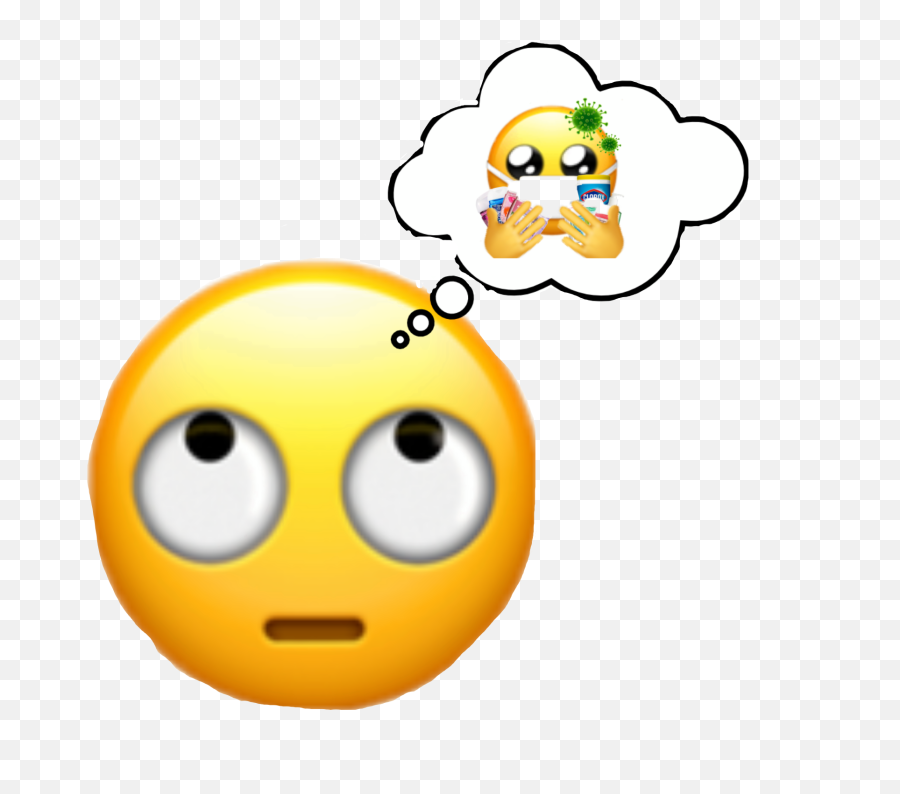 Emoji Coronavirus Thoughts Stuff - Transparent Eye Roll Emoji Png,Stuff Emoji