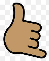 Call Me Hand Emoji Clipart -