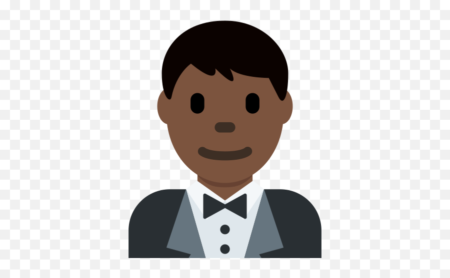 Man In Tuxedo Emoji With Dark Skin Tone Meaning And - Emoji Groom,Groom Emoji