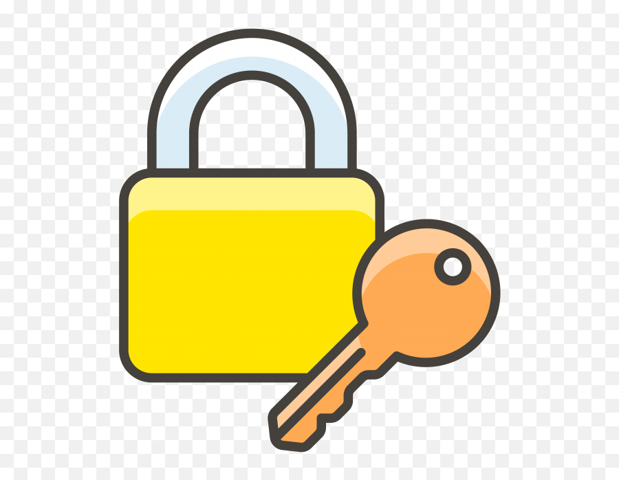 Locked With Key Emoji Clipart - Png Key And Lock,Key Emoji Png