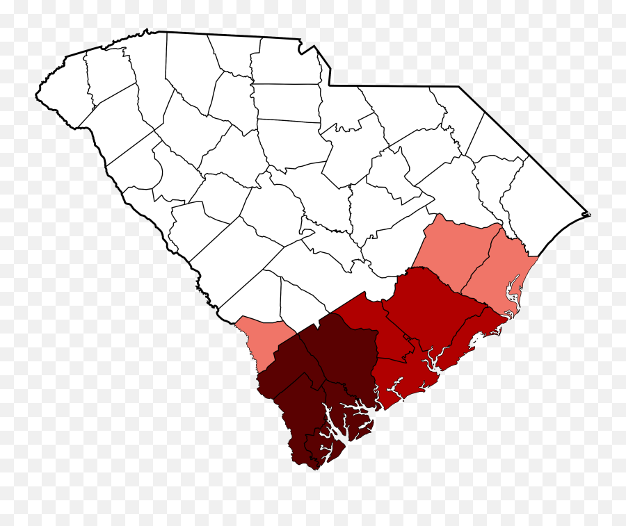 Map Of The South Carolina Lowcountry - South Carolina Low Country Emoji,What Do The Emojis Mean On Sc