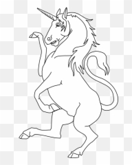 Héraldique Meuble Licorne 01 - Emoji
