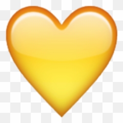 Yellow Heart Emoji Transparent Png Clipart Free Download -
