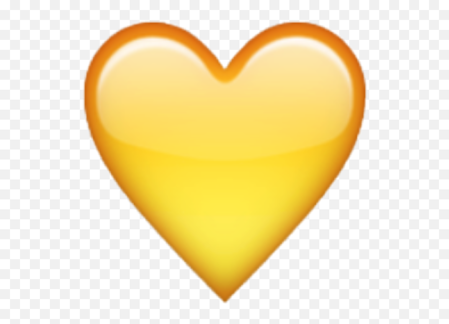Yellow Heart Emoji Transparent Png Clipart Free Download - Heart,Heart Emoji Transparent Background