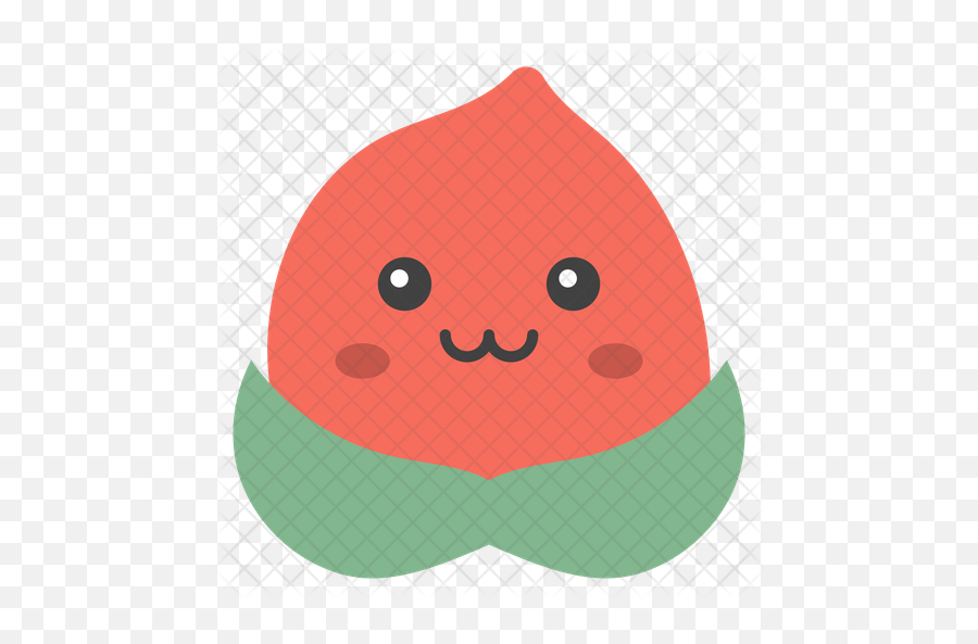 Fruit Emoticon Emoji Icon Of Flat Style - Illustration,Fruit Emoticon