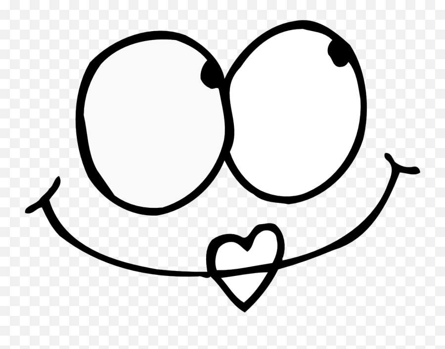 Library Of Heart Eyes Clip Royalty Free - Googly Eyes Clip Art Emoji,Heart Eyes Emoji Black And White