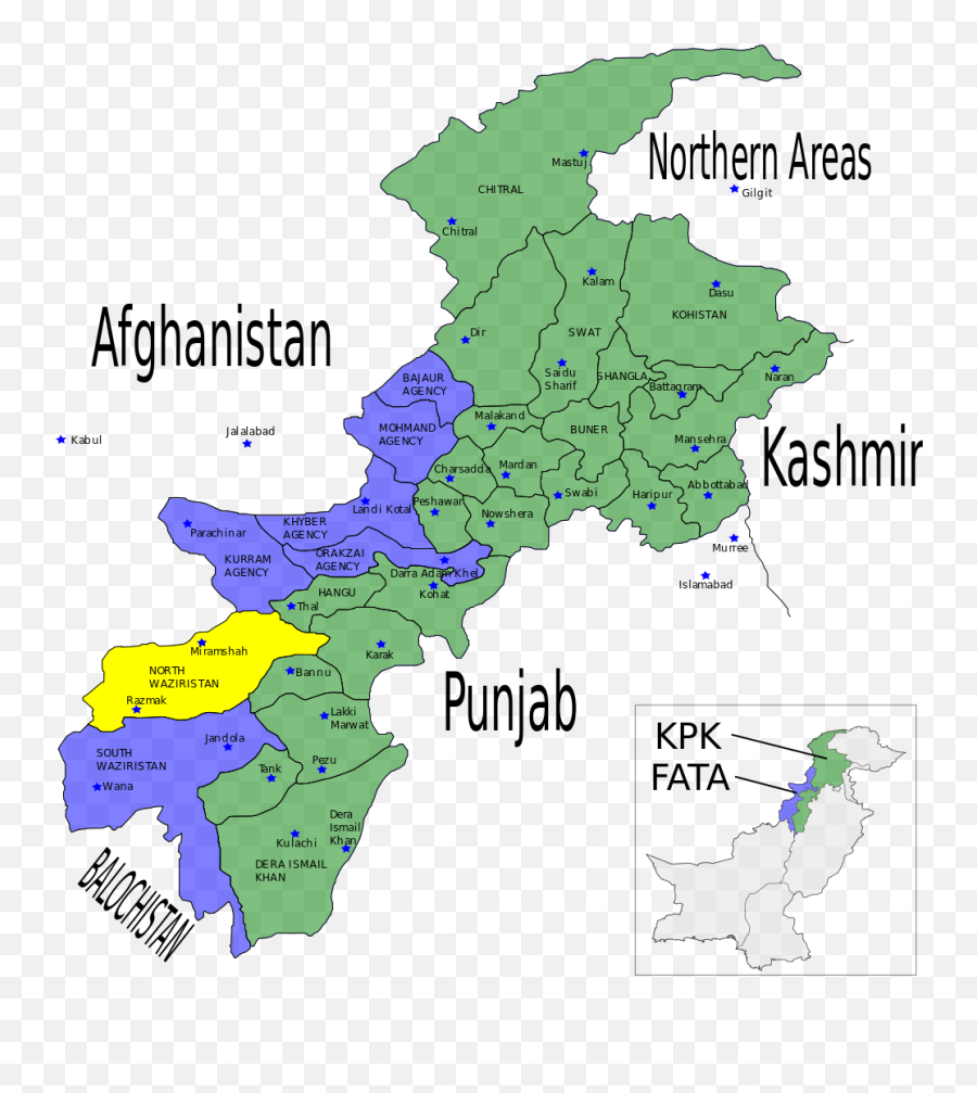 Pakistan Nwfp Fata North Waziristan - Fata And Kpk Map Emoji,Bang Emoji