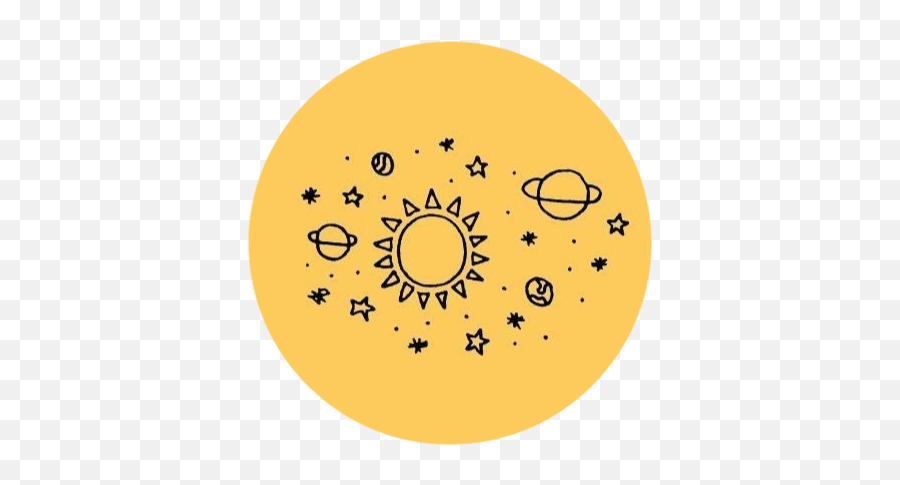 Sun Sunshine Yellow Yellowaesthetic Aesthetic - Sun Moon And Stars Clipart Black And White Emoji,Sunshine Emoji