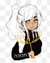 Freetoedit Hanukkah Jewish Candle Flame - Mystic Messenger Girl Oc Emoji,Jewish Emoji