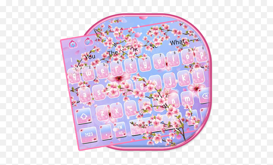 Pink Sakura Flower Keyboard Theme U2013 Programme Op Google Play - Play Store Pink Sakura Keyboard Emoji,Sakura Flower Emoji