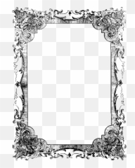 Clip - Transparent Vintage Frame Border Emoji