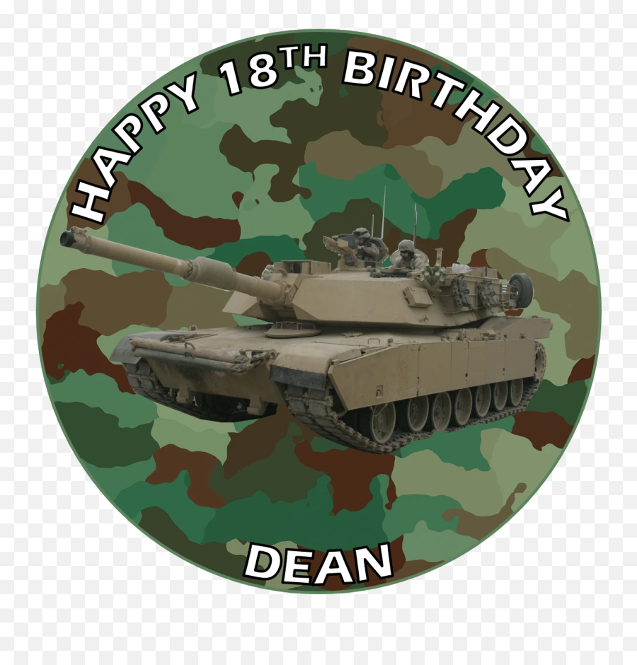 Army Tank Camo Cake Topper Edible Icing Or Wafer - City Of Sweetwater Emoji,Army Tank Emoji