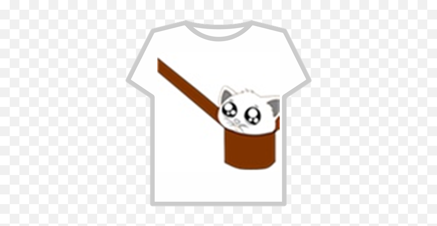 Chubby Kitten In A Bag - Roblox Bag T Shirt Emoji,Kitten Emoji
