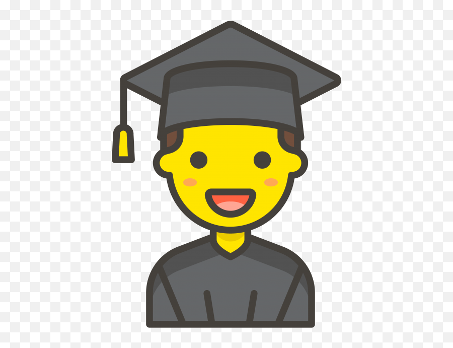 Student Emoji - Graduation Emoji Man Png,Christian Emojis Free
