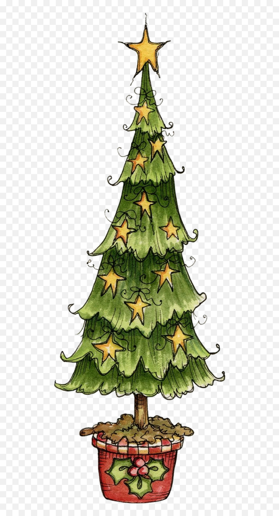 Christmas Stickers - Whimsical Christmas Tree Clip Art Emoji,Emoji Christmas Ornaments