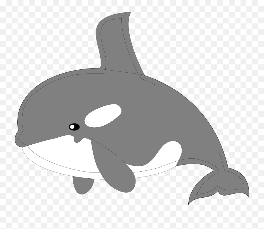 Smiley Orca - Transparent Cartoon Orca Emoji,Orca Emoji
