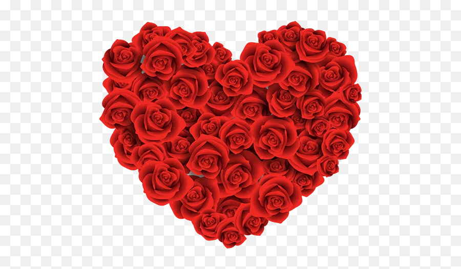 Rose Heart Transparent Background Png Mart - Rose Heart Shape Png Emoji ...
