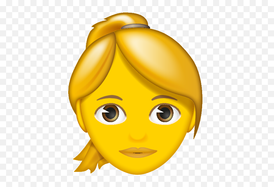 Emoji - Cartoon,Blonde Emoji