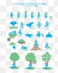 Graciosos Iconos Para Twitter - Bird Emoji