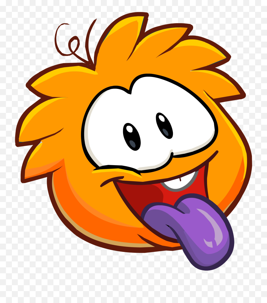 Orange Puffle - Orange Club Penguin Puffles Emoji,Mullet Emoji