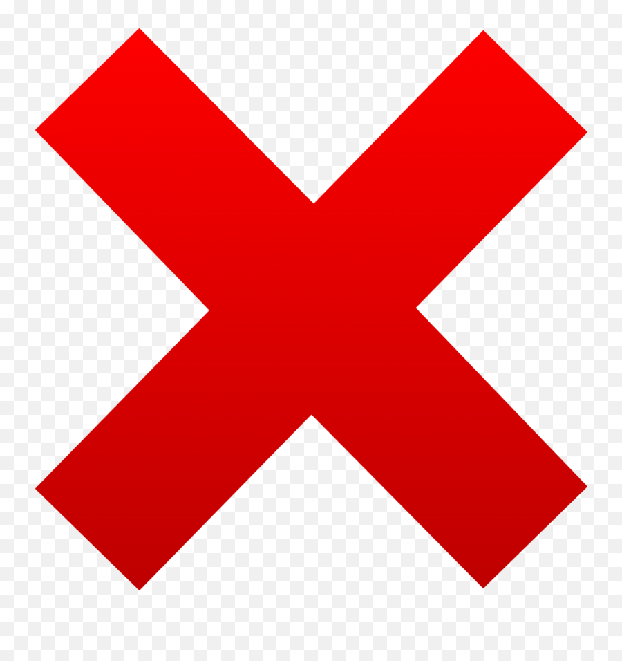 28 Day Challenge - Red X Clipart Emoji,Red X Emoji
