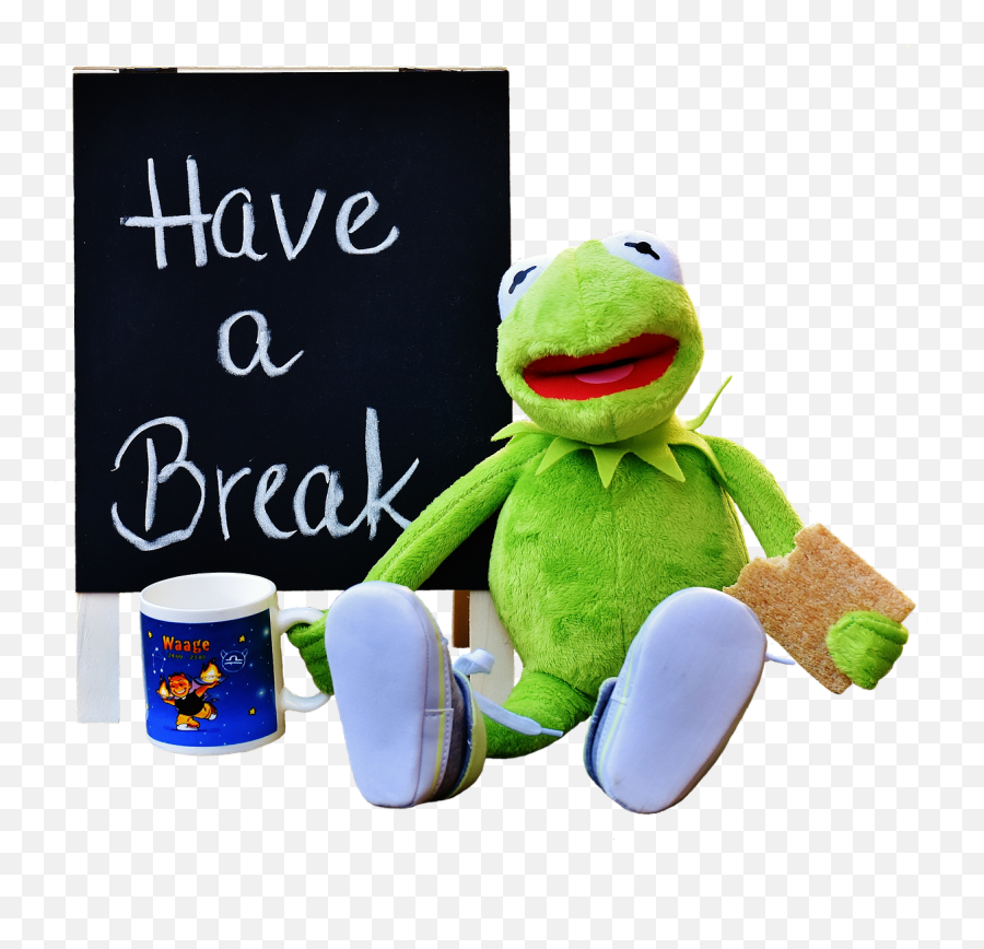 Kermit Cup Drink Coffee Break Coffee - Koffiepauze Png Emoji,Kermit The Frog Emoji
