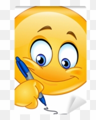 Writing Emoticon Wall Mural Pixers - Emoji