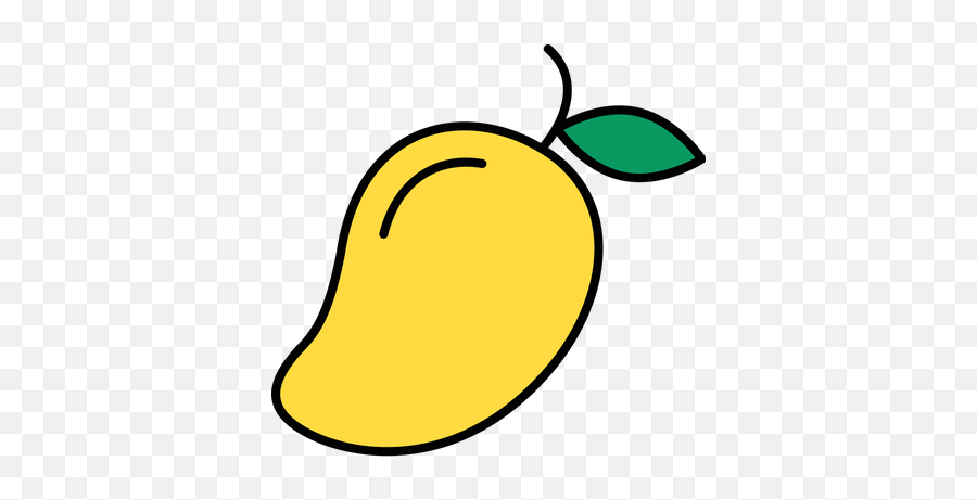 Outlined Mango Graphic - Clip Art Emoji,Apple Pie Emoji