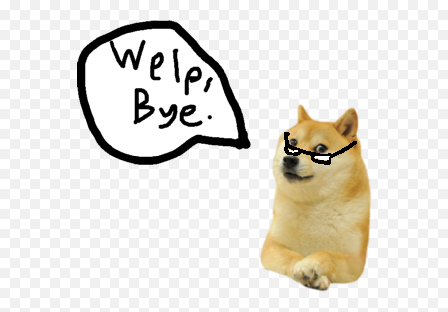 Your Doge Journey 1 - Doge With White Background Emoji,Bye Dog Emoji