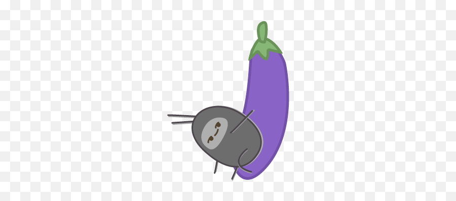 Eggplant Animated Gif Transparent Png Clipart Free - Eggplant Meme Gif Emoj...