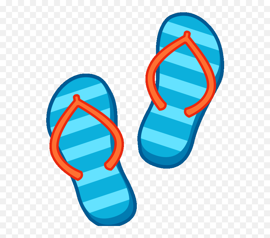 Top Blue Flip Flops Stickers For Android Ios - Animated Gif Flip Flop ...