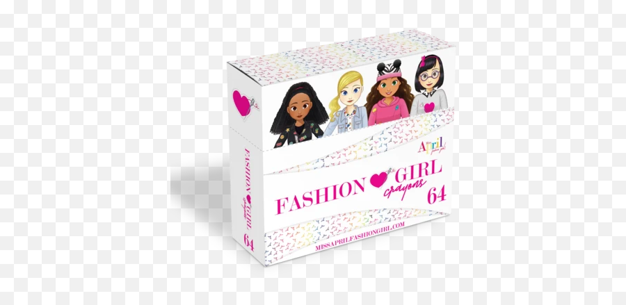 Fashion Girl Crayons - Box Emoji,Crayon Emoji
